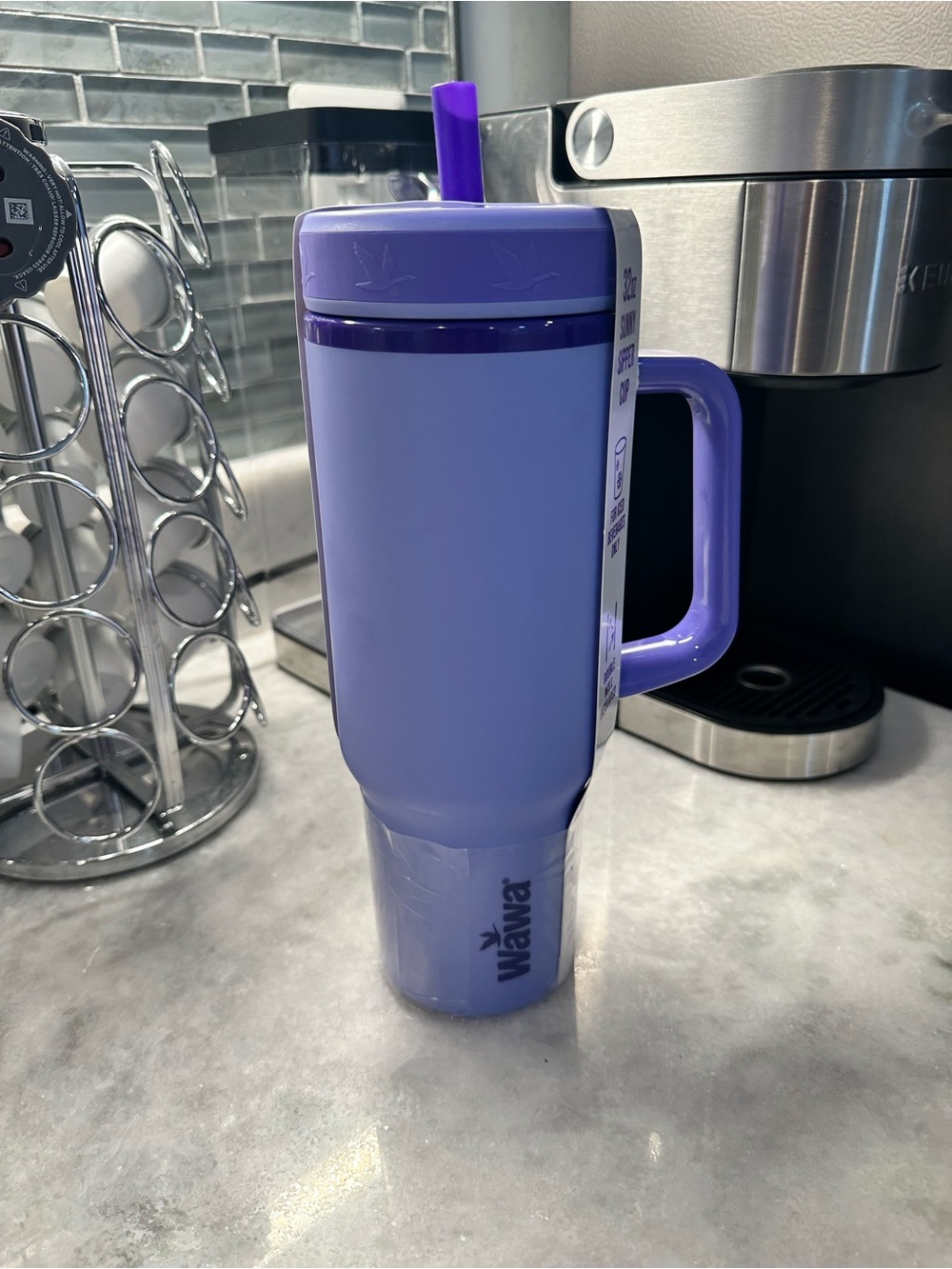 WAWA 2026 Summer Sunny Sipper Double Walled Insulated 32oz Lavender Cup Tumbler
